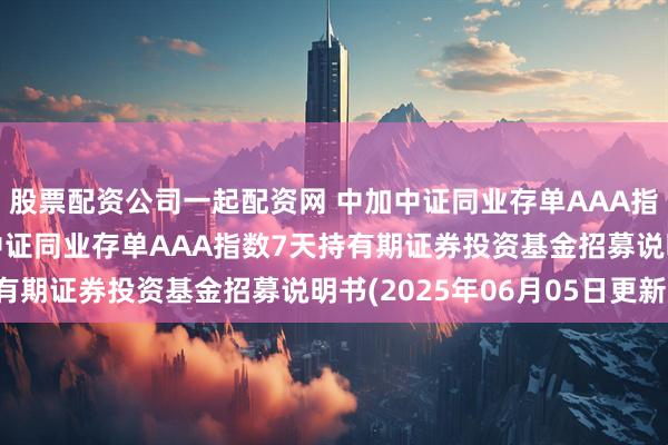 股票配资公司一起配资网 中加中证同业存单AAA指数7天持有期: 中加中证同业存单AAA指数7天持有期证券投资基金招募说明书(2025年06月05日更新)